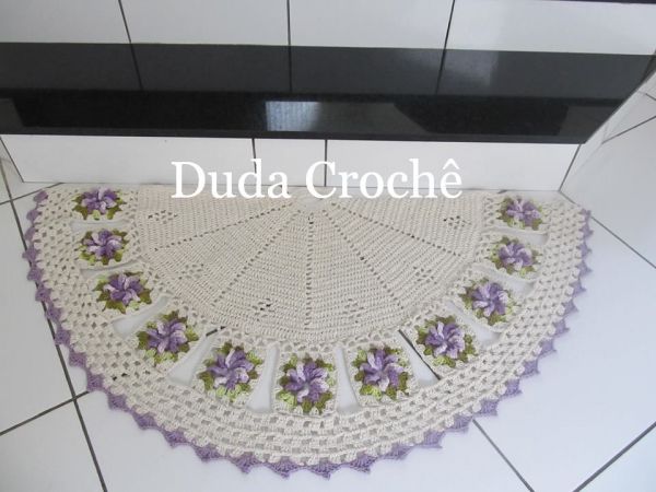 Leques (Meia Lua) detalhes Lilás